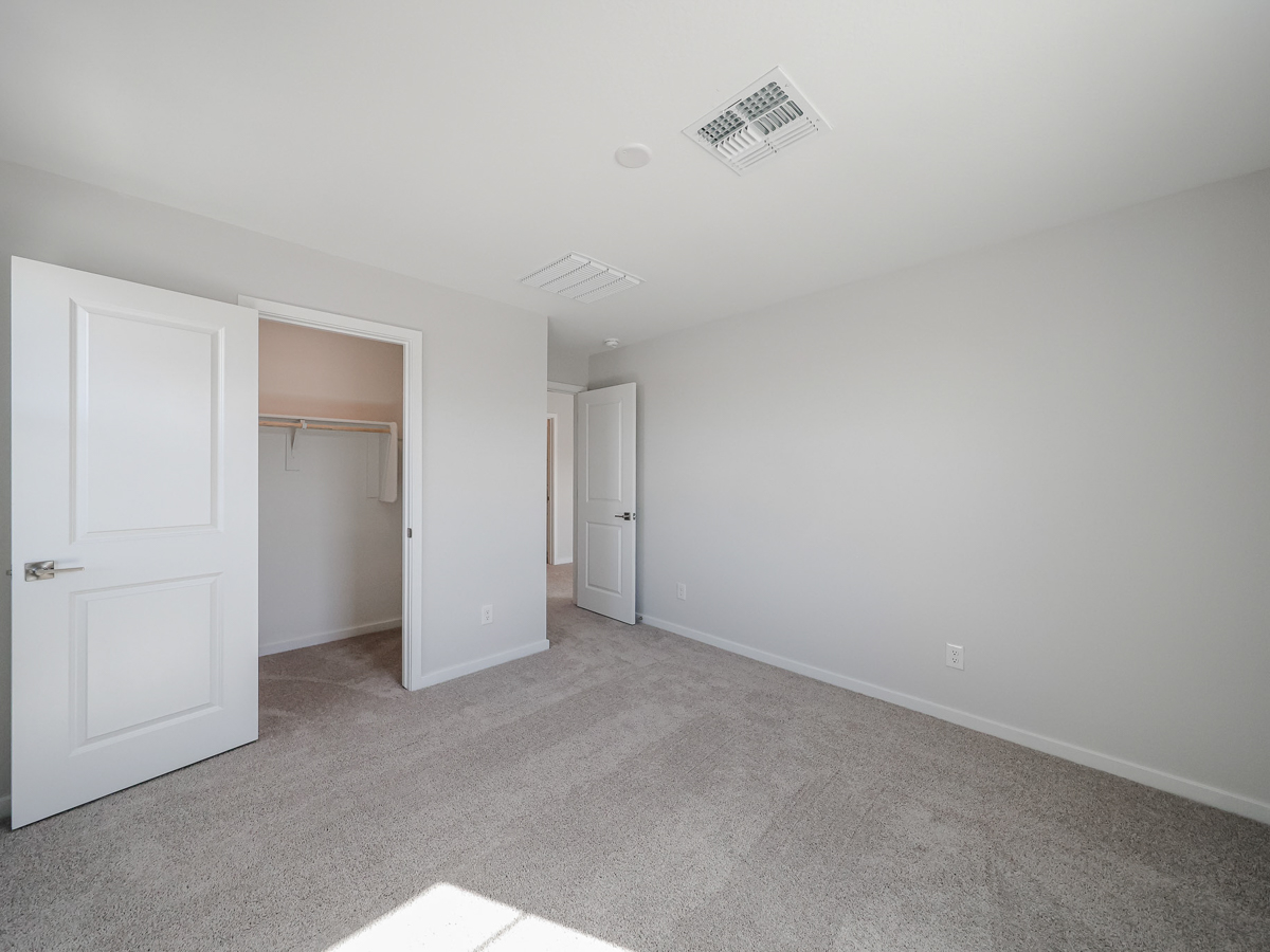 A room with white doors.