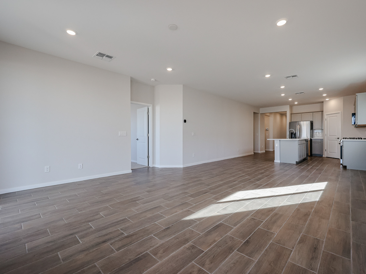A large empty kitchen.
