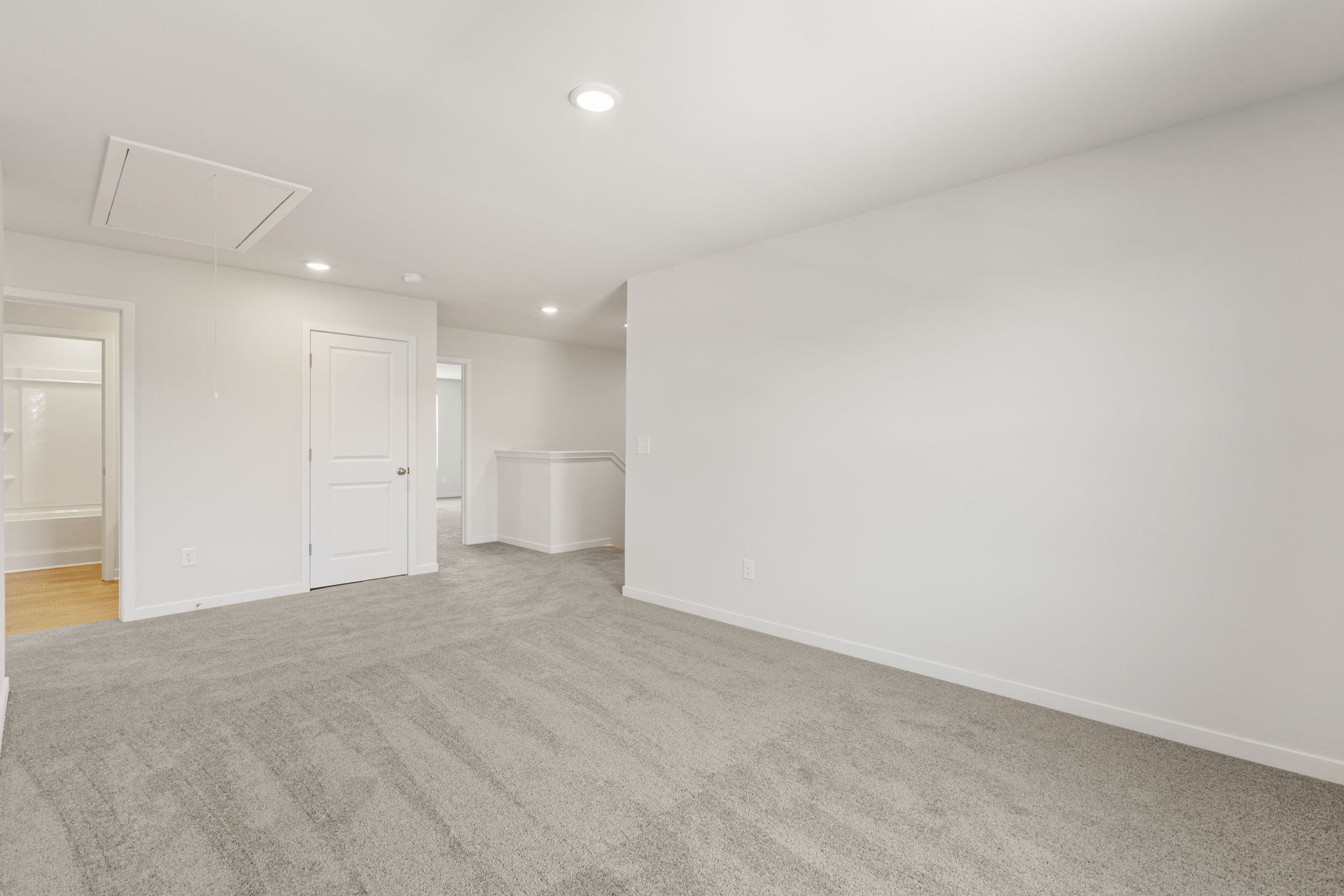A room with white walls.