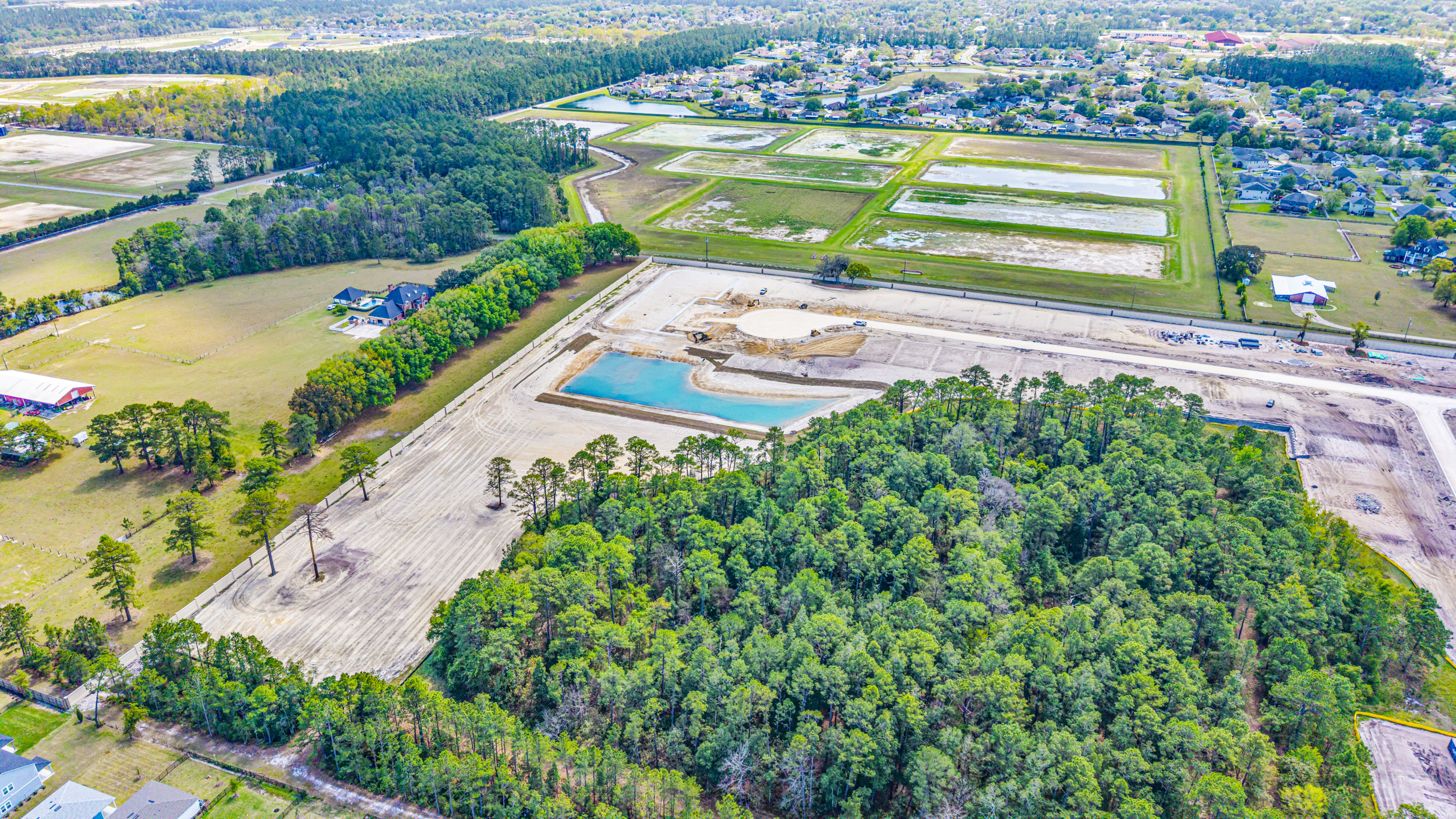 Drone View of Construction at Asbury Creek by Century Communities