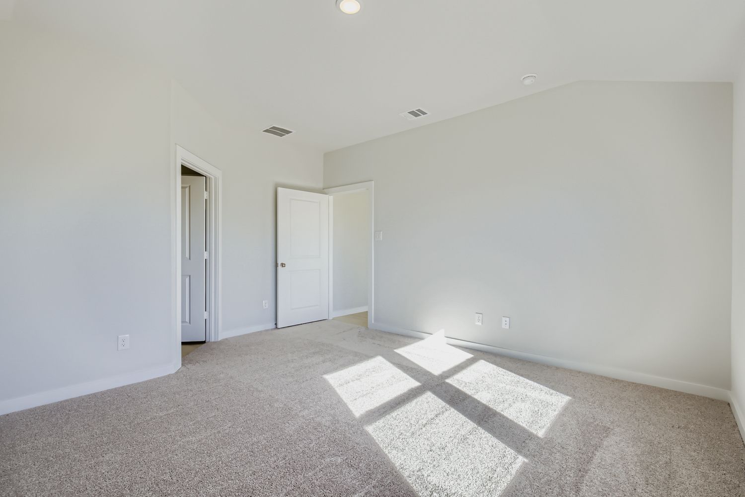 A room with white walls.