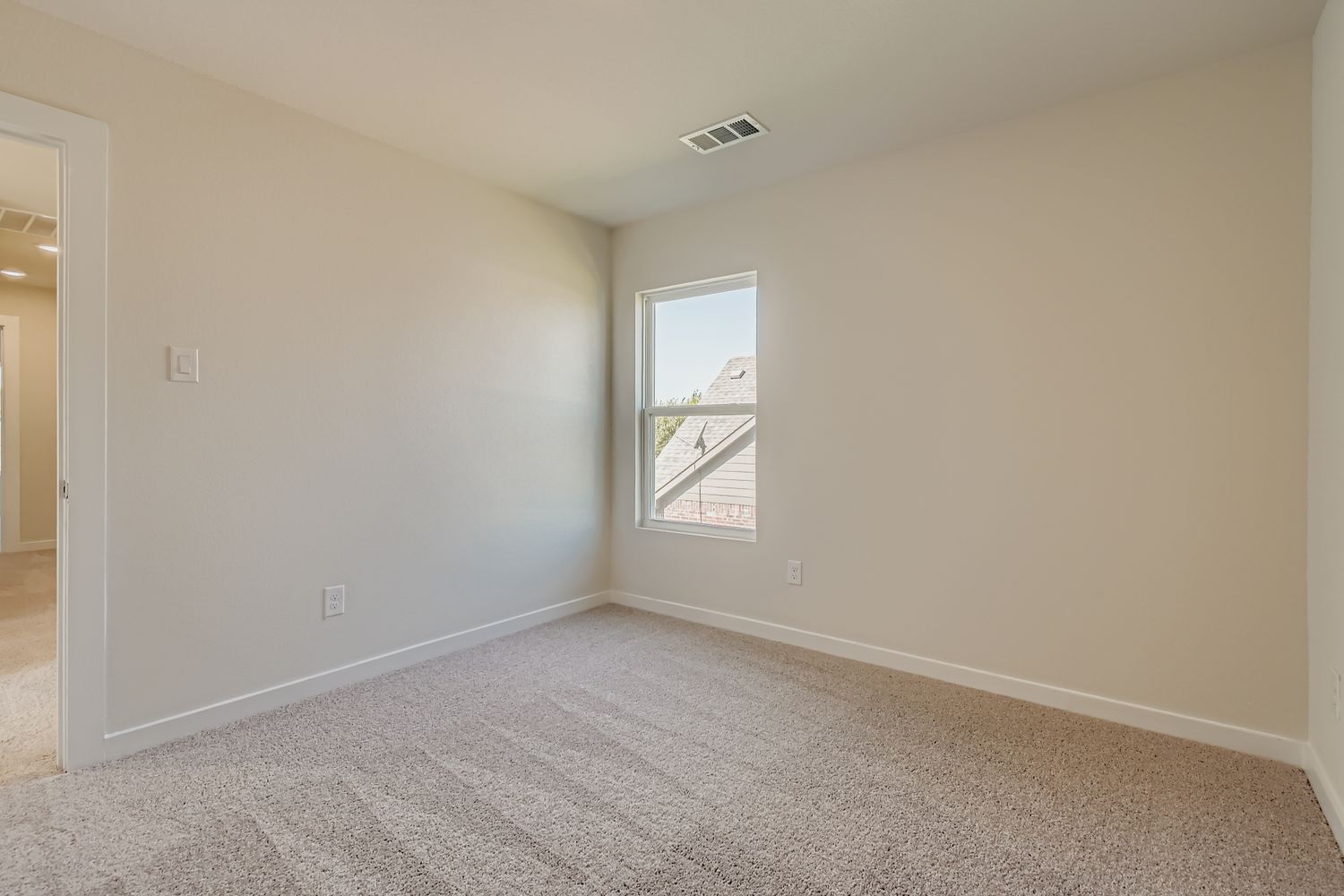 A room with a window.